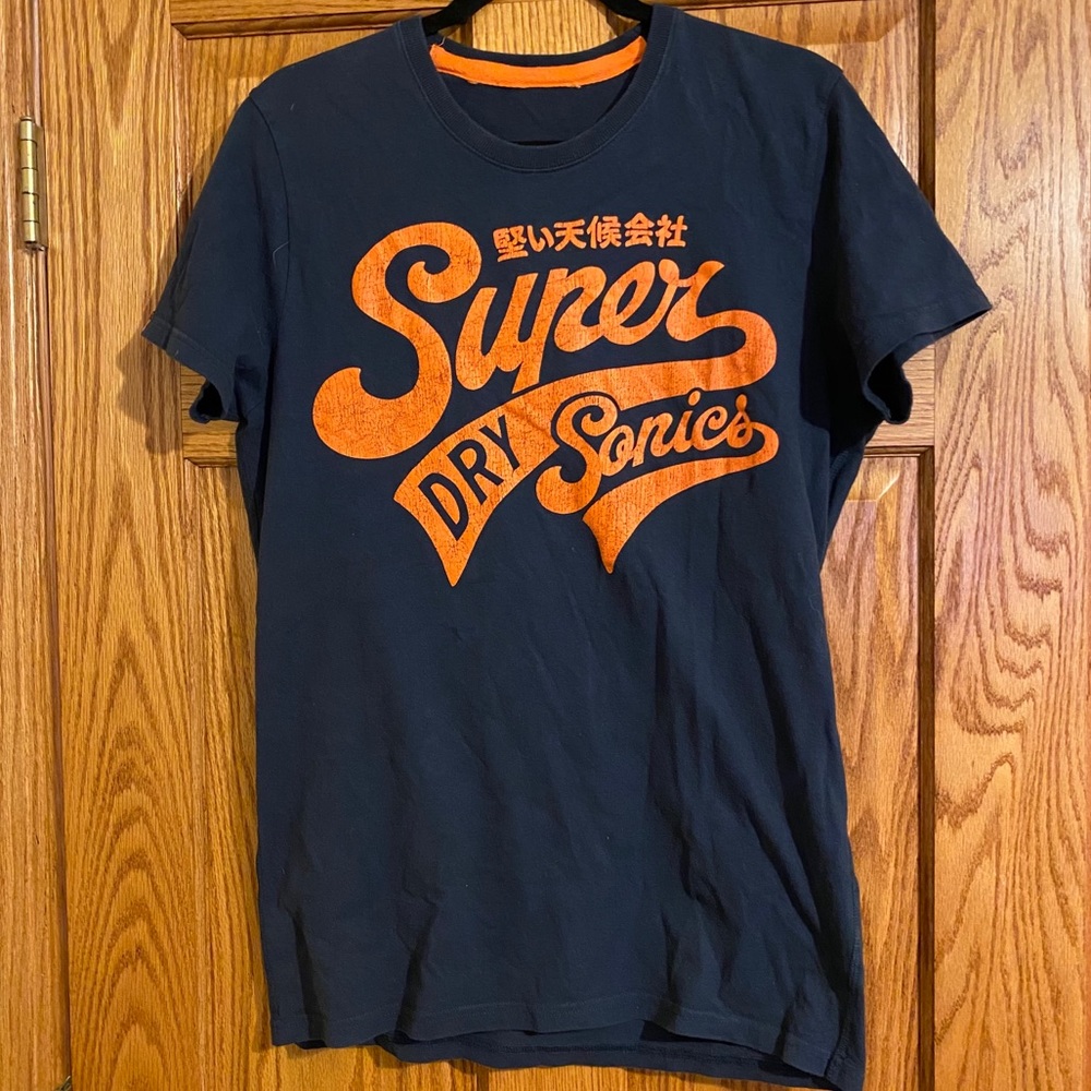 Superdry Navy/Orange T-Shirt Size M